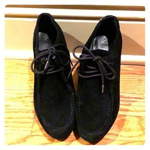 Ralph Lauren Black Suede Booties